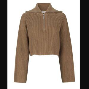 Oval Square Oswant Half Zip Knit Sweater